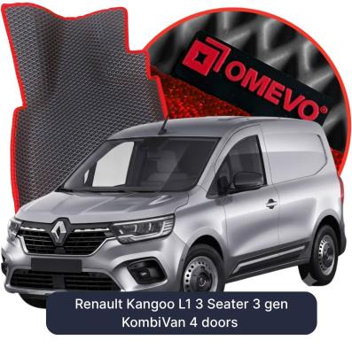 OMEVO EVA car mats for Renault Kangoo L1 3 Seater 3 gen KombiVan 4 doors (2021-2026)