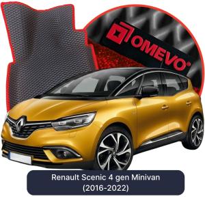 OMEVO 5D Pro EVA Mats for Renault Scenic 4 gen Minivan (2016-2022)