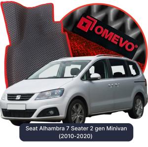 OMEVO 5D Pro EVA Mats for Seat Alhambra 7 Seater 2 gen Minivan (2010-2020)