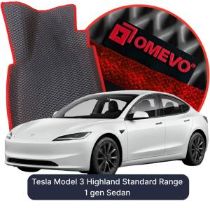 OMEVO 5D Pro EVA Mats for Tesla Model 3 Highland Standard Range 1 gen Sedan (2022-2026)