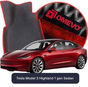 OMEVO 5D Pro EVA Mats for Tesla Model 3 Highland 1 gen Sedan (2022-2026)