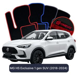 OMEVO Velour Car Mats for MG HS Exclusive  1 gen SUV (2018-2024)