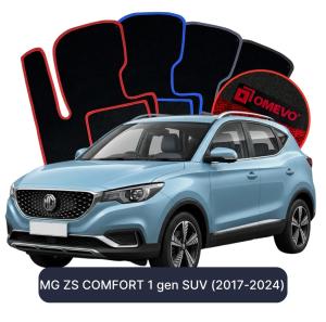 OMEVO Velour Car Mats for MG ZS COMFORT 1 gen SUV (2017-2024)