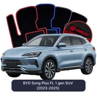 Velour car mats OMEVO for BYD Song Plus FL 1 gen SUV (2023-2025)