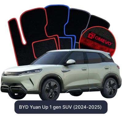 Velour car mats OMEVO for BYD Yuan Up 1 gen SUV (2024-2025)