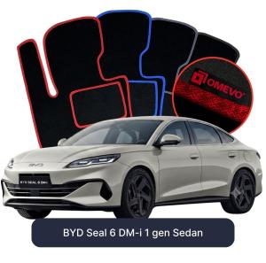 OMEVO Velour Car Mats for BYD Seal 6 DM-i 1 gen Sedan (2024-2026)