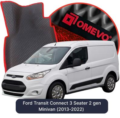 OMEVO EVA car mats for Ford Transit Connect 3 Seater 2 gen Minivan (2013-2022)
