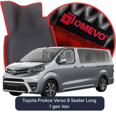 OMEVO EVA car mats for Toyota ProAce Verso 9 Seater Long 1 gen Van (2016-2026)