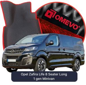 OMEVO 5D Pro EVA Mats for Opel Zafira Life 8 Seater Long 1 gen Minivan (2019-2026)