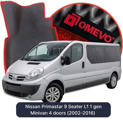 OMEVO EVA car mats for Nissan Primastar 9 Seater L1 1 gen Minivan 4 doors (2002-2016)