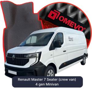 OMEVO 5D Pro EVA Mats for Renault Master 7 Seater (crew van) 4 gen Minivan (2024-2026)