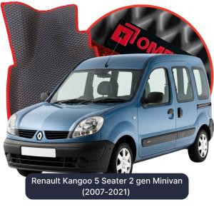 OMEVO 5D Pro EVA Mats for Renault Kangoo 5 Seater 2 gen Minivan (2007-2021)