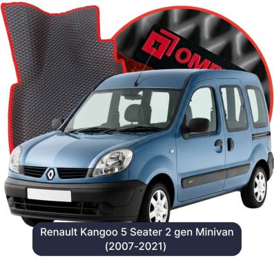 OMEVO EVA car mats for Renault Kangoo 5 Seater 2 gen Minivan (2007-2021)