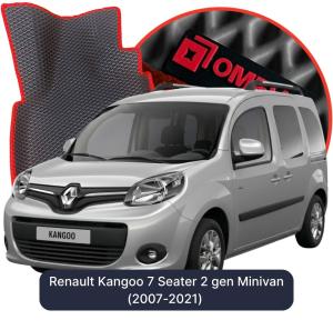 OMEVO 5D Pro EVA Mats for Renault Kangoo 7 Seater 2 gen Minivan (2007-2021)