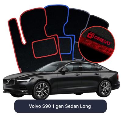 Velour car mats OMEVO for Volvo S90 1 gen Sedan Long (2016-2025)