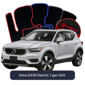 OMEVO Velour Car Mats for Volvo EX40 Electric 1 gen SUV (2017-2025)