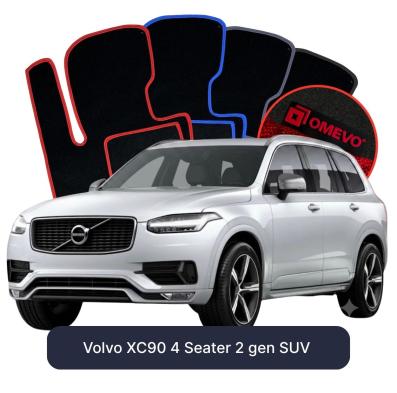 Velour car mats OMEVO for Volvo XC90 4-seater 2 gen SUV (2015–2025)