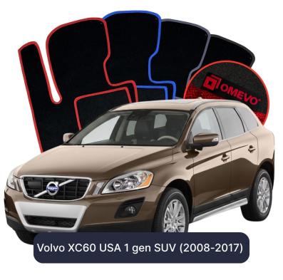 Velour car mats OMEVO for Volvo XC60 USA  1 gen SUV (2008-2017)