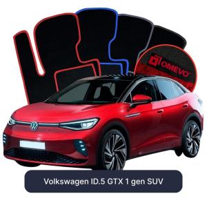 OMEVO Velour Car Mats for Volkswagen ID.5 GTX 1 gen SUV (2022-2025)