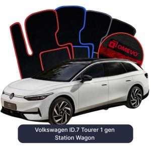 OMEVO Velour Car Mats for Volkswagen ID.7 Tourer  1 gen estate (2023-2025)