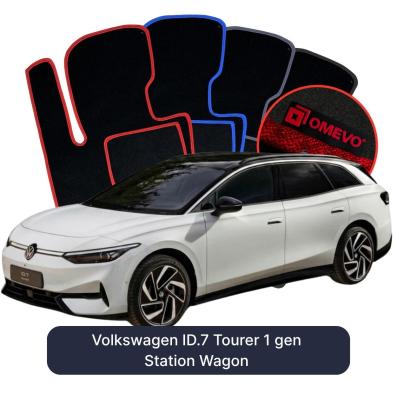 Velour car mats OMEVO for Volkswagen ID.7 Tourer  1 gen estate (2023-2025)