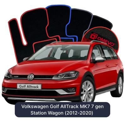 Velour car mats OMEVO for Volkswagen Golf AllTrack MK7 7 gen Station Wagon (2012-2020)