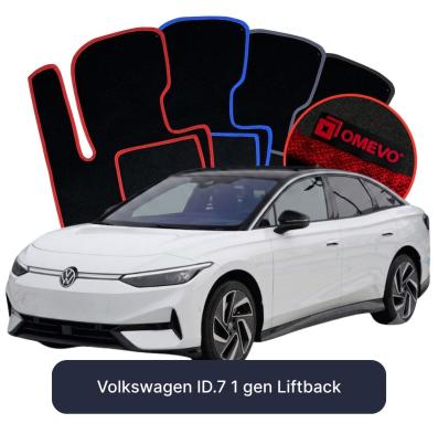 Velour car mats OMEVO for Volkswagen ID.7 1 gen Liftback (2023-2026)