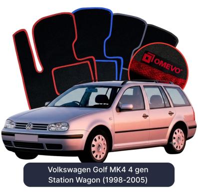 Velour car mats OMEVO for Volkswagen Golf MK4 4 gen Station Wagon (1998-2005)