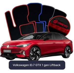 OMEVO Velour Car Mats for Volkswagen ID.7 GTX 1 gen Liftback (2023-2026)
