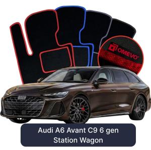 OMEVO Velour Car Mats for Audi A6 Avant C9 6 gen Kombi (2024-2025)