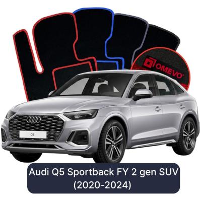 Velour car mats OMEVO for Audi Q5 Sportback FY 2 gen SUV (2020-2024)