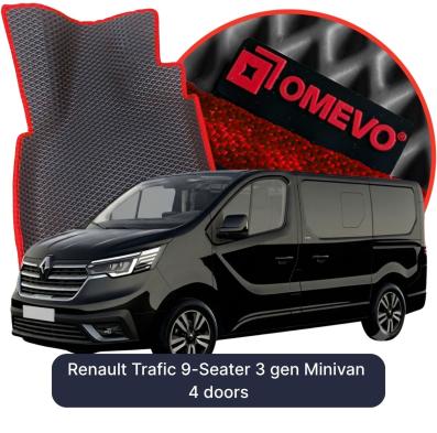 OMEVO EVA car mats for Renault Trafic 9-Seater 3 gen Minivan 4 doors (2014-2026)