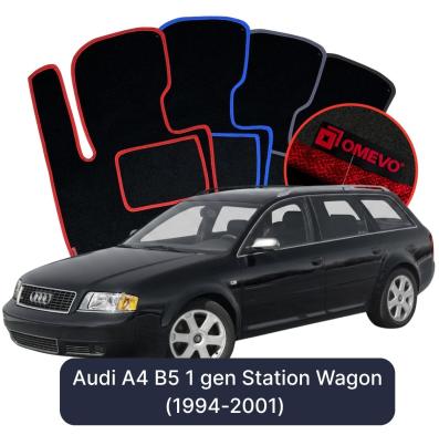 Velour car mats OMEVO for Audi A4 B5 1 gen Station Wagon (1994-2001)