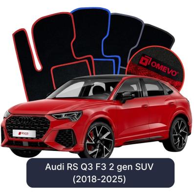 Velour car mats OMEVO for Audi RS Q3 F3 2 gen SUV (2019-2025)
