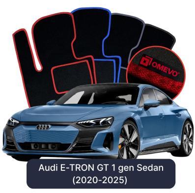 Velour car mats OMEVO for Audi E-TRON GT 1 gen Sedan (2020-2025)