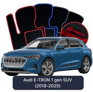 OMEVO Velour Car Mats for Audi E-TRON 1 gen SUV (2018-2025)