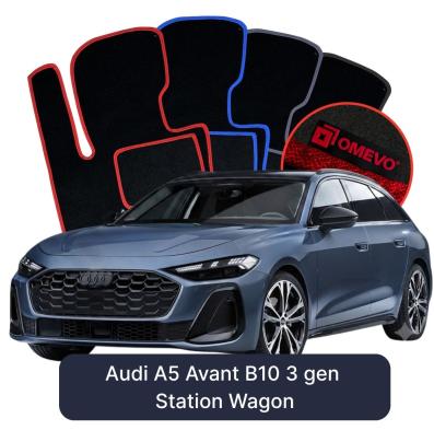 Velour car mats OMEVO for Audi A5 Avant B10 3 gen Estate (2024-2025)
