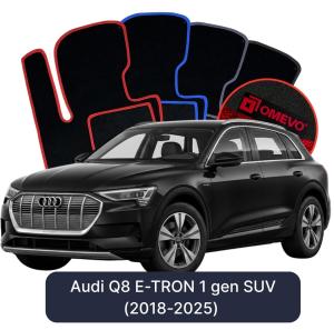 OMEVO Velour Car Mats for Audi Q8 E-TRON 1 gen SUV (2018-2025)