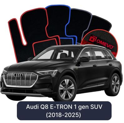 Velour car mats OMEVO for Audi Q8 E-TRON 1 gen SUV (2018-2025)