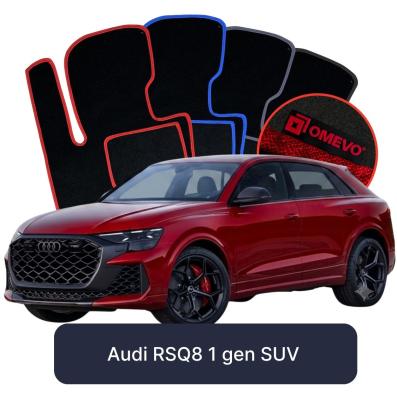 Velour car mats OMEVO for Audi RSQ8 1 gen SUV (2018-2025)
