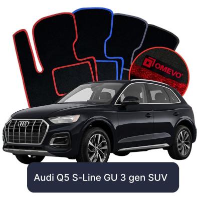 Velour car mats OMEVO for Audi Q5 S-Line GU 3 gen SUV (2024-2025)