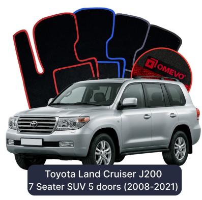 Velour car mats OMEVO for Toyota Land Cruiser J200 SUV 5 doors (2007-2023)