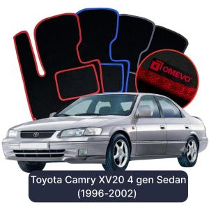 OMEVO Velour Car Mats for Toyota Camry XV20 4 gen Sedan (1996-2002)