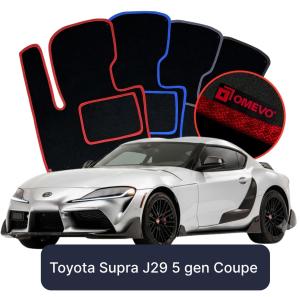 OMEVO Velour Car Mats for Toyota Supra J29 5 gen Coupe (2019-2025)