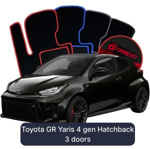 OMEVO Velour Car Mats for Toyota GR Yaris 4 gen Hatchback 3 doors (2020-2024)