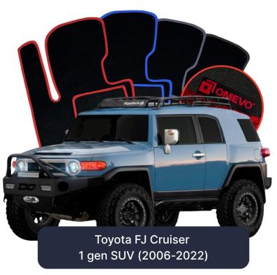 Velour car mats OMEVO for Toyota Cruiser FJ 1 gen SUV (2006-2022)