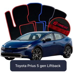 OMEVO Velour Car Mats for Toyota Prius  5 gen Liftback (2024-2026)