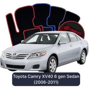 OMEVO Velour Car Mats for Toyota Camry XV40 6 gen Sedan (2006-2011)