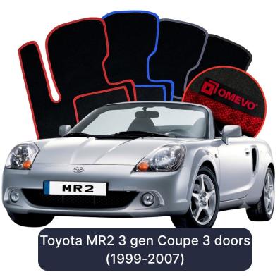 Velour car mats OMEVO for Toyota MR2 3 gen Coupe 2 doors (1999-2007)