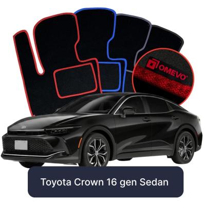 Velour car mats OMEVO for Toyota Crown 16 gen Sedan (2023-2025)